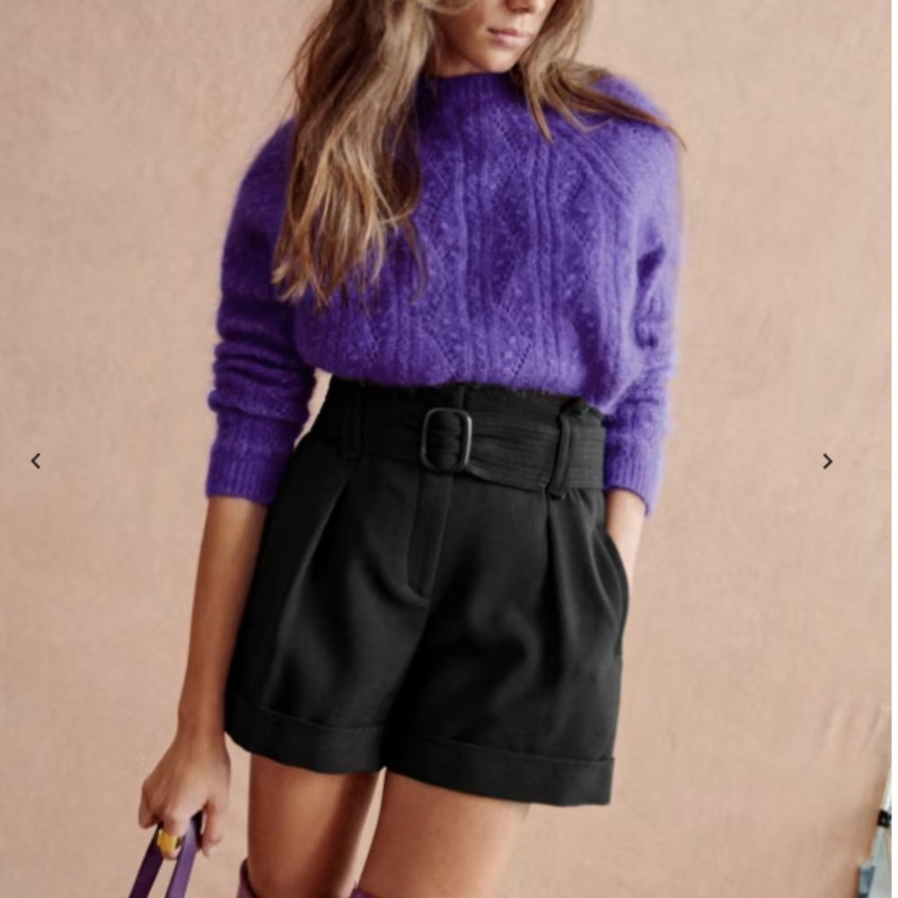 Sezane Rome Shorts - Black size 34